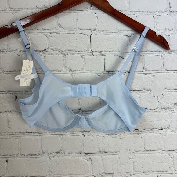 Aerie Smoothez 34C Green Mesh Unlined Balconette Full Coverage Underwire Bra - Picture 10 of 15